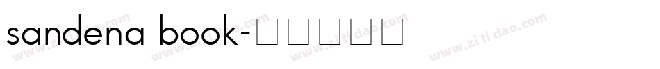 sandena book字体转换